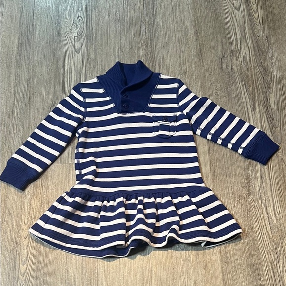 Ralph Lauren Navy Knit Toddler Sweater - Picture 1 of 7